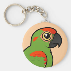 Birdorable Red-fronted Macaw Basic Button Keychain