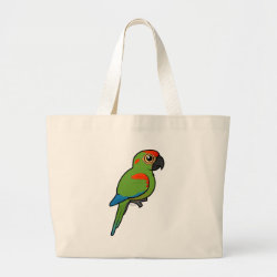 Birdorable Red-fronted Macaw Jumbo Tote Bag