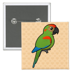 Birdorable Red-fronted Macaw Square Button