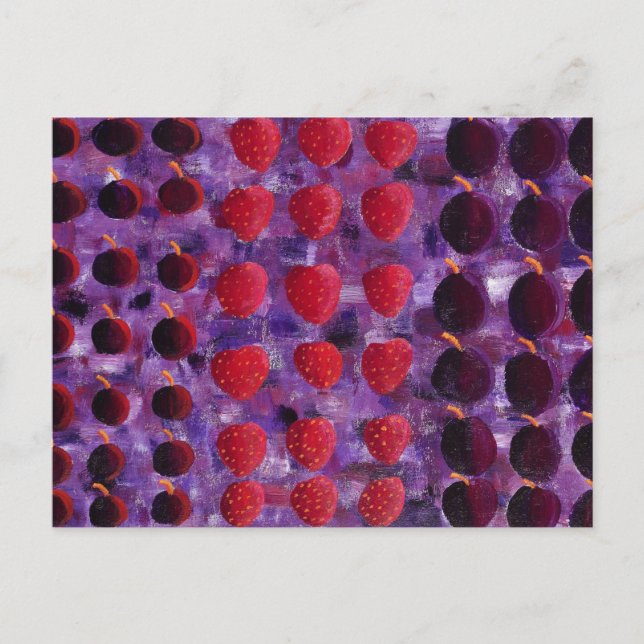 Red Fruit Painting Postcard (Front)
