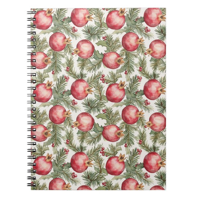 Red Fruit Pomegranate Notebook (Front)