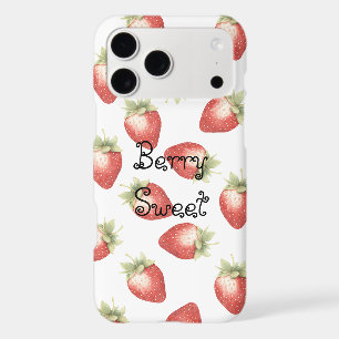 Red Fruit Strawberries iPhone 17 Pro Max Case