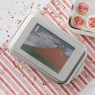 Red Fuji, Aka Fujiyama Volcano Katsushika Hokusai Cake Pan