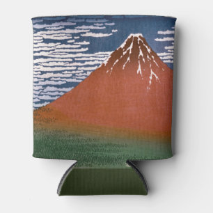 Red Fuji, Aka Fujiyama Volcano Katsushika Hokusai Can Cooler