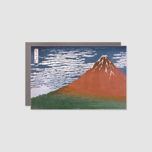 Red Fuji, Aka Fujiyama Volcano Katsushika Hokusai Car Magnet