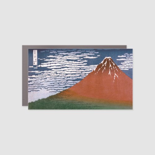 Red Fuji Aka Fujiyama Volcano Katsushika Hokusai Car Magnet