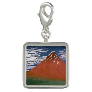 Red Fuji, Aka Fujiyama Volcano Katsushika Hokusai Charm