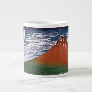 Red Fuji, Aka Fujiyama Volcano Katsushika Hokusai Giant Coffee Mug