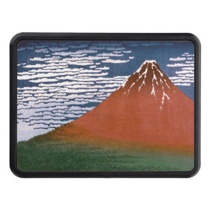 Red Fuji, Aka Fujiyama Volcano Katsushika Hokusai Hitch Cover