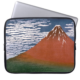 Red Fuji, Aka Fujiyama Volcano Katsushika Hokusai Laptop Sleeve