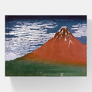 Red Fuji, Aka Fujiyama Volcano Katsushika Hokusai Paperweight