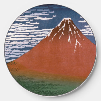 Red Fuji, Aka Fujiyama Volcano Katsushika Hokusai Wireless Charger