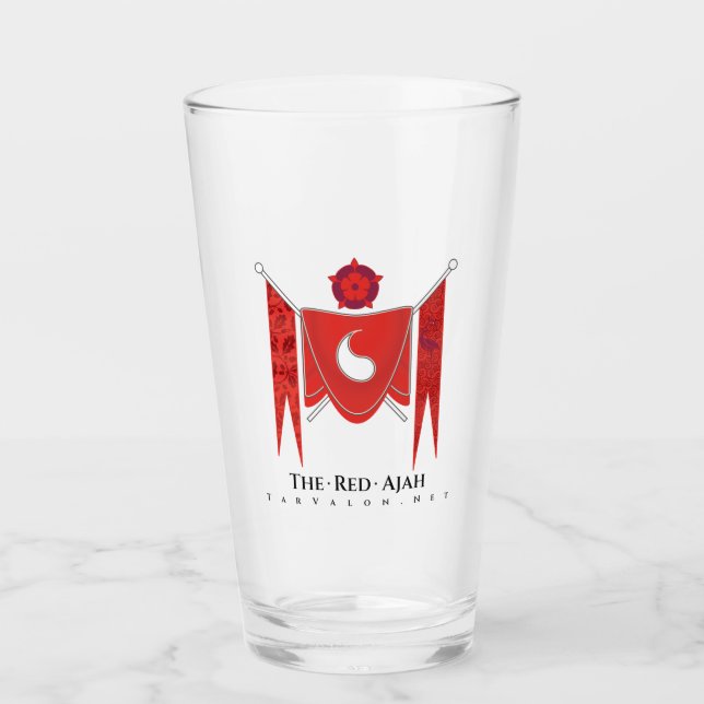 Red Full Logo Pint Glass (Front)