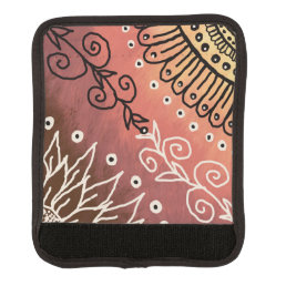 Red Funny Art Pattern Luggage Handle Wrap