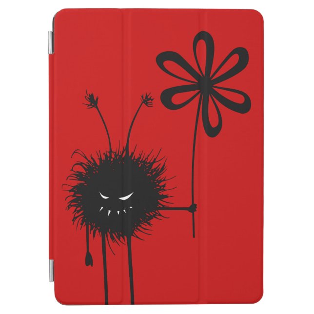 Red Funny Gothic Evil Flower Bug iPad Air Cover (Front)
