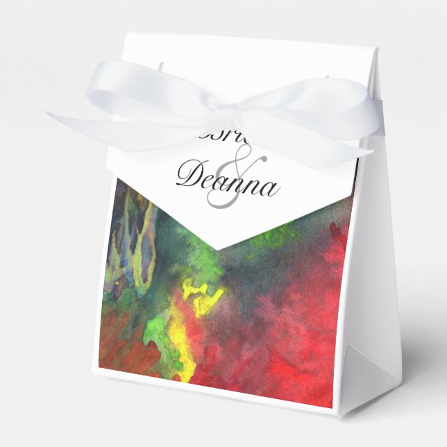 Red Fusion Favor Boxes (Front Side)
