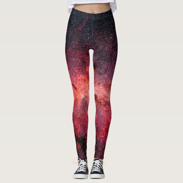  red galaxy leggings (Front)