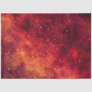 Red Galaxy Series Design 6 Tissue Paper