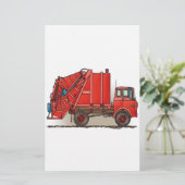 Red Garbage Truck (Standing Front)