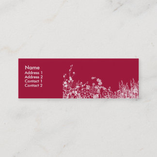 red garden - skinny mini business card