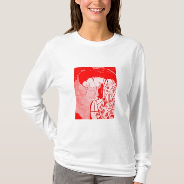 Red Geisha Ladies AA Hoody Long Sleeve (Fitted) (Front)