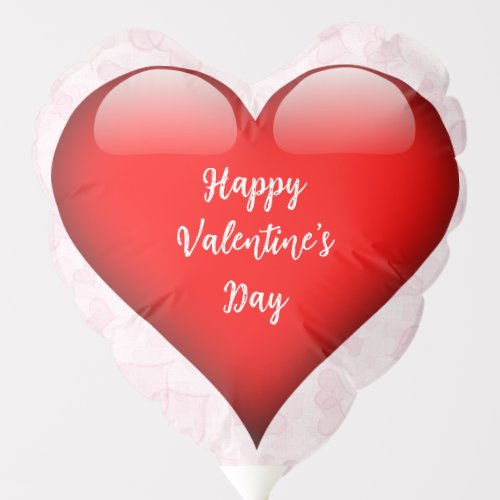 Red Gel Love Heart Valentines Day Balloon