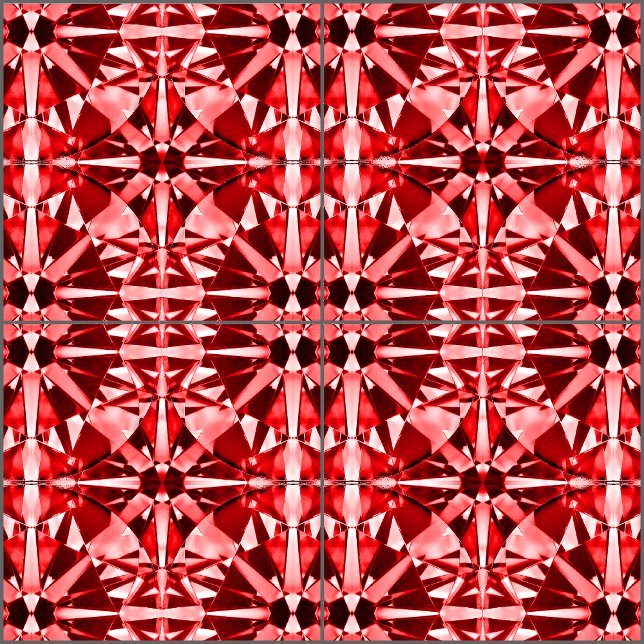 Red Gemstone Ceramic Tile (Creator Uploaded)