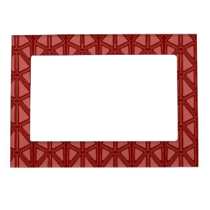 🔴 Red Geometric Design For Modern Magnetic Frame