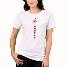 Red Geometric Energy T‑Shirt – Minimalist Abstract
