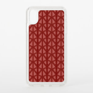 Red Geometric pattern Speck iPhone XS Max Case