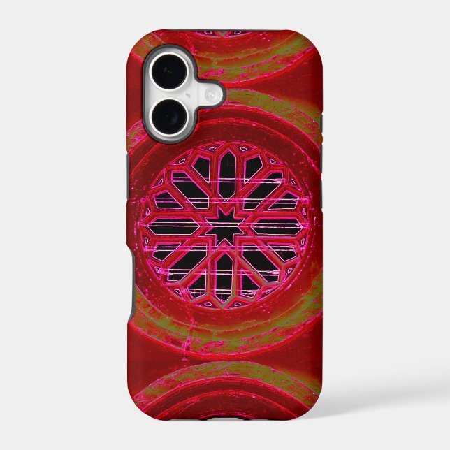 red geometric phonecase iphone case (Back)
