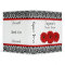 Red Gerber Daisy Black White Damask Recipe Binder