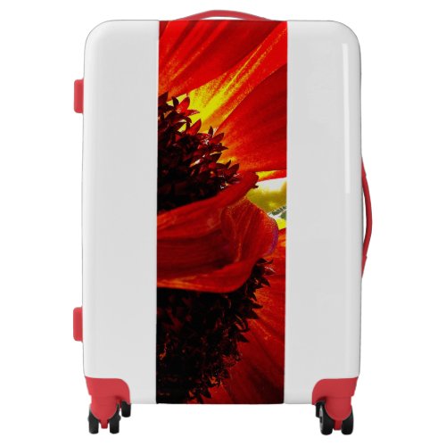 Red Gerbera Daisy Photo Bold Modern Colorful Chic  Luggage