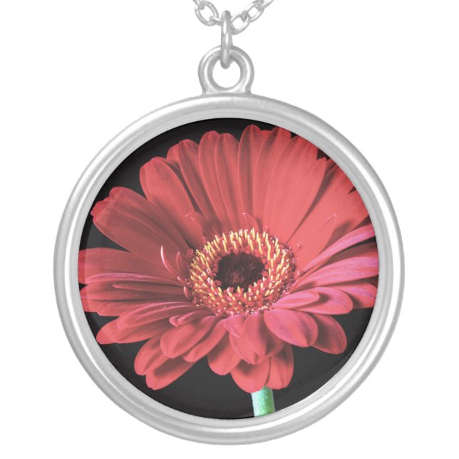 Red Gerbera necklace (Front)
