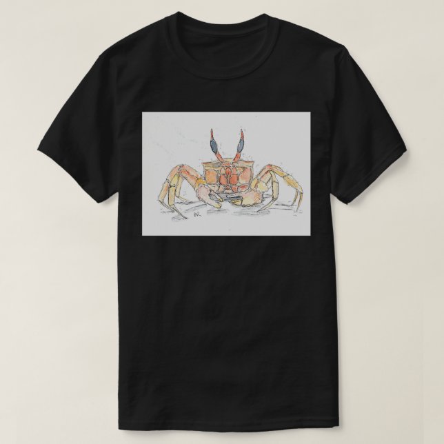 Red ghost crab illustration T-Shirt (Design Front)