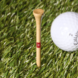 Red Ghost Dance Buffalo bamboo golf tee
