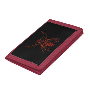 Red Ghost Dance Buffalo black wallet red trim
