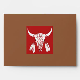 Red Ghost Dance Buffalo brown std envelopes center