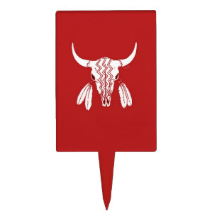 Red Ghost Dance Buffalo cake picks