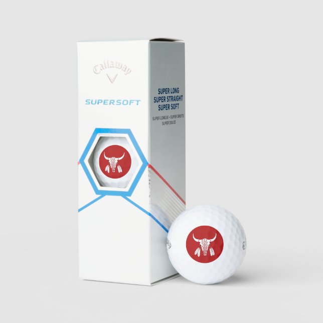 Red Ghost Dance Buffalo  Callaway Soft golf balls (Packaging)