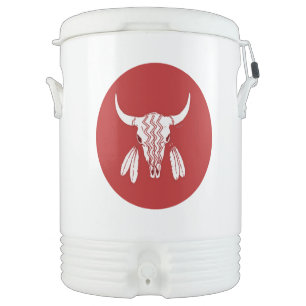 Red Ghost Dance Buffalo Igloo beverage cooler