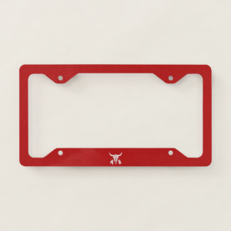 Red Ghost Dance Buffalo license plate frame