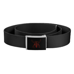 Red Ghost Dance Buffalo line black belt