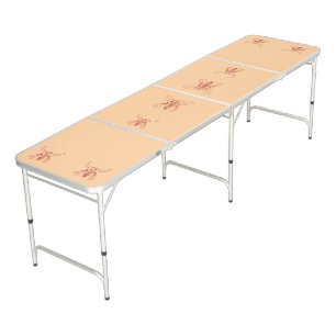 Red Ghost Dance Buffalo line tan ping pong table