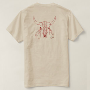 Red Ghost Dance Buffalo line women sand t-shirt bk