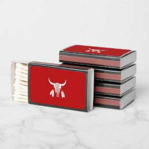 Red Ghost Dance Buffalo matchboxes