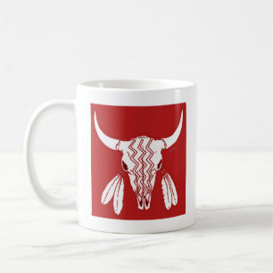 Red Ghost Dance Buffalo mug