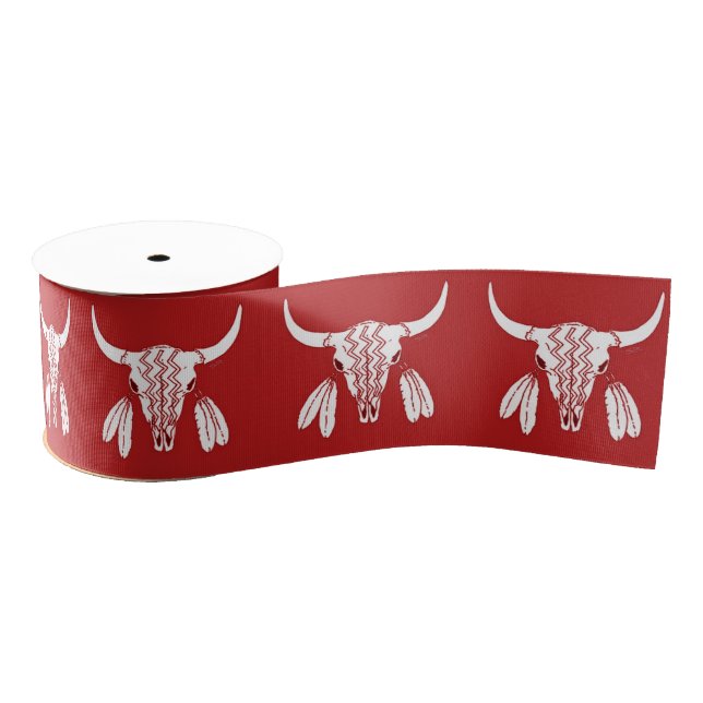 Red Ghost Dance Buffalo ribbon spool (Spool)