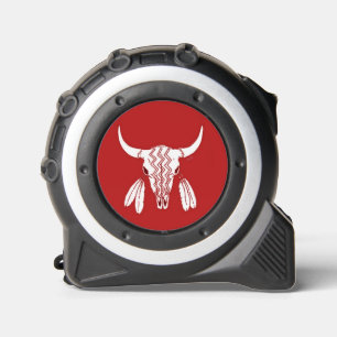 Red Ghost Dance Buffalo tape measure