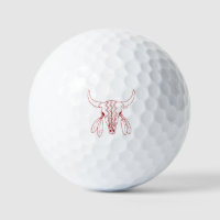 Red Ghost Dance Buffalo value golf balls 12 pk
